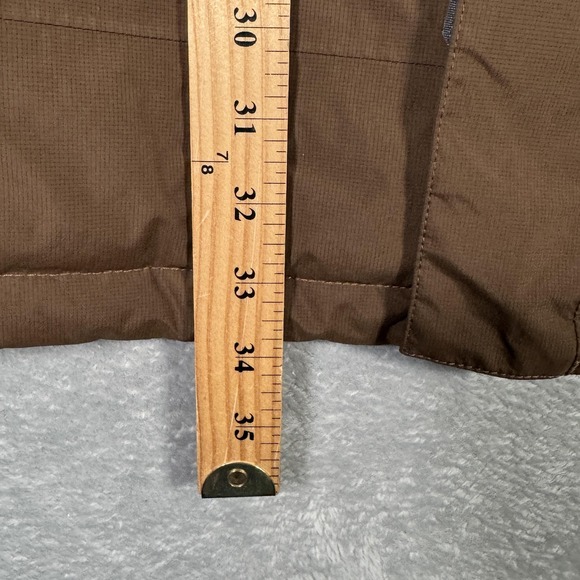 Eddie Bauer‎ Jacket Mens XL Brown EB700 Down Parka Zip Pockets Ripstop *NO HOOD - Picture 11 of 14